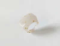 Simple Style Arylic Geometric Multicolor Unisex Wide Band Rings sku image 6