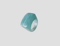 Simple Style Arylic Geometric Multicolor Unisex Wide Band Rings sku image 7