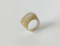 Simple Style Arylic Geometric Multicolor Unisex Wide Band Rings sku image 9