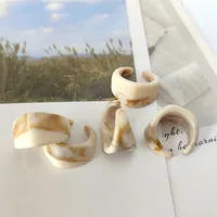 Simple Style Resin Flower Women's Open Rings Rings sku image 1