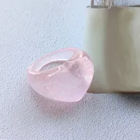 Simple Style Resin Flower Women's Open Rings Rings sku image 2