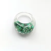 Fashion Arylic Geometric Flower Epoxy Women'S Rings sku image 1