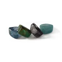 Simple Style Arylic Geometric Multicolor Unisex Wide Band Rings main image 4