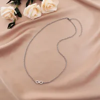 Letter Simple Style Titanium Steel Pendant Necklace Wholesale main image 3