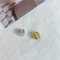 Bijoux En Gros Géométrique Alliage Pas D'incrustation Placage Des Boucles D'oreilles main image 3