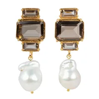 Geometric Retro Alloy No Inlaid Patchwork Earrings sku image 1