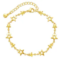 Señora Estrella Cobre Enchapado Chapado En Oro De 18 Quilates. Pulsera main image 3