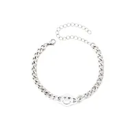 Smile Face Simple Style Titanium Steel No Inlaid Bracelets In Bulk main image 5