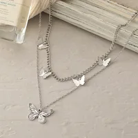 Butterfly Fashion Alloy Pendant Necklace Wholesale main image 2