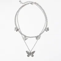 Butterfly Fashion Alloy Pendant Necklace Wholesale main image 5