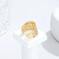 304 Stainless Steel Geometric No Inlaid Women'S main image 2