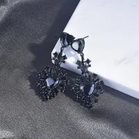 Cœur Le Cuivre Pierres Précieuses Artificielles Des Boucles D'Oreilles Boucles D'Oreilles main image 3