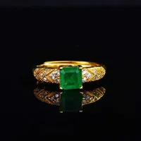 Le Cuivre Géométrique Diamant Pierres Précieuses Artificielles Femmes main image 4