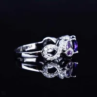 Retro Copper Flower Gem Women'S main image 3