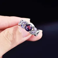 Retro Copper Flower Gem Women'S main image 4