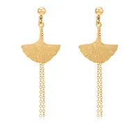 Leaf 304 Stainless Steel No Inlaid Patchwork Plating Earrings main image 5
