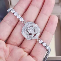Flower Artificial Gemstones Copper Diamond sku image 3