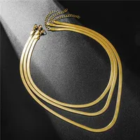 Geometric Retro Stainless Steel Titanium Steel Necklace Wholesale main image 3