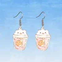 Personnage De Dessin Animé Style De Bande Dessinée Alliage Plastique Pas D'Incrustation Des Boucles D'Oreilles main image 7