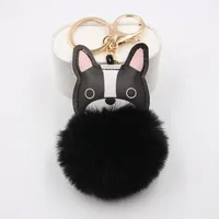 New Puppy Dog Key Chain Pendant Bag Purse Plush Pendant main image 1