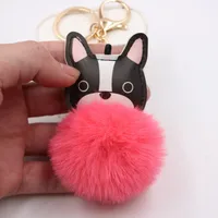 New Puppy Dog Key Chain Pendant Bag Purse Plush Pendant main image 2