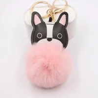 New Puppy Dog Key Chain Pendant Bag Purse Plush Pendant main image 3