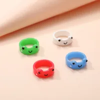 New Creative Simple Korean Cute Cartoon Frog Ring Women's Tail Ring main image 4