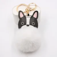 New Puppy Dog Key Chain Pendant Bag Purse Plush Pendant sku image 3