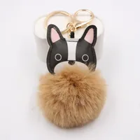 New Puppy Dog Key Chain Pendant Bag Purse Plush Pendant sku image 4