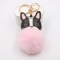 New Puppy Dog Key Chain Pendant Bag Purse Plush Pendant sku image 7