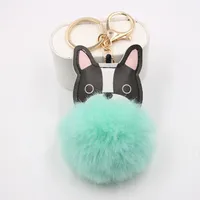 New Puppy Dog Key Chain Pendant Bag Purse Plush Pendant sku image 9