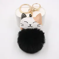 Cute Little Cat Key Chain Pendant School Bag Purse Plush Pendant Jewelry sku image 9