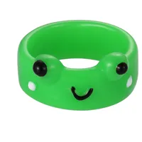 New Creative Simple Korean Cute Cartoon Frog Ring Women's Tail Ring sku image 8