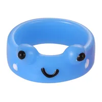 New Creative Simple Korean Cute Cartoon Frog Ring Women's Tail Ring sku image 2