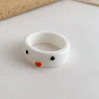 New Creative Simple Korean Cute Cartoon Frog Ring Women's Tail Ring sku image 1