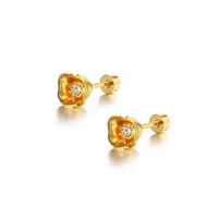 Fleur Acier Inoxydable 304 Des Boucles D'Oreilles Boucles D'Oreilles main image 1