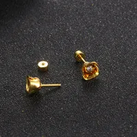 Fleur Acier Inoxydable 304 Des Boucles D'Oreilles Boucles D'Oreilles main image 4