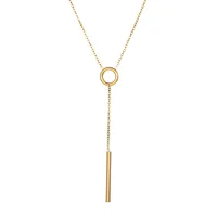 Fleur Style Simple Acier Inoxydable 304 Collier De Gros main image 1