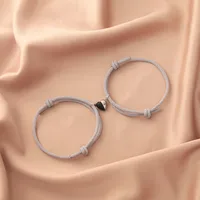 Heart Simple Style No Inlaid Alloy Bracelets Wholesale sku image 4