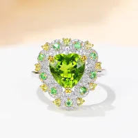 Elegant Copper Heart Diamond Artificial Gemstones Women'S Bracelets main image 1