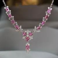 Bow Knot Luxurious Copper Pendant Necklace Wholesale main image 1