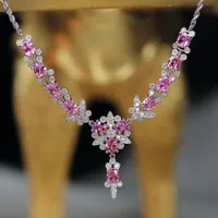 Bow Knot Luxurious Copper Pendant Necklace Wholesale main image 2