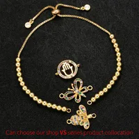 Fashion Geometric Bracelet Accessories Copper Bead Chain Bracelet Accessories main image 3