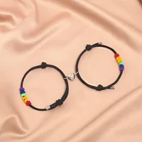 Heart Shape Simple Style Classic Style No Inlaid Alloy Rope Bracelets Wholesale sku image 3
