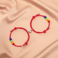 Heart Shape Simple Style Classic Style No Inlaid Alloy Rope Bracelets Wholesale sku image 4