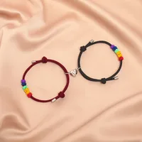 Heart Shape Simple Style Classic Style No Inlaid Alloy Rope Bracelets Wholesale sku image 7