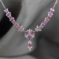 Bow Knot Luxurious Copper Pendant Necklace Wholesale sku image 1