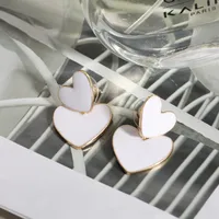 1 Pair Heart Elegant Alloy Plating Drop Earrings main image 4