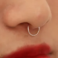 Geometric Metal Plating Nose Ring main image 2