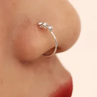 Geometric Metal Plating Nose Ring main image 3